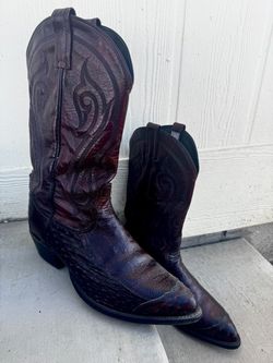 Men’s Tony Lama burgundy cowboy boots