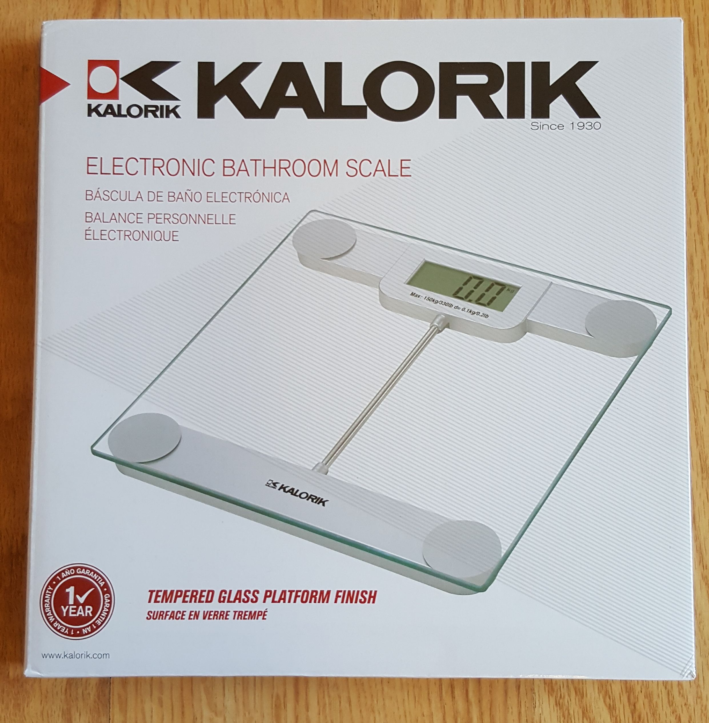 Electric bathroom scale