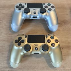 PlayStation 4 Sony Wireless Controller (Silver & Gold) Color‼️$20‼️TESTED FULLY FUNCTIONAL ‼️