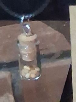 Mini Glass Bottle Pendant Necklace