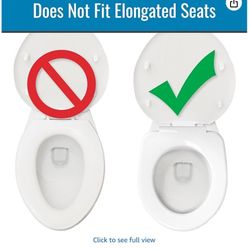 HealthSmart 5" Raised Toilet Seat - Round D22