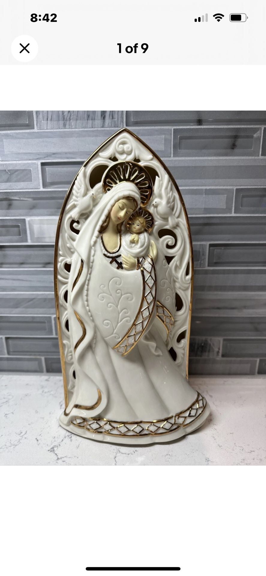 Beautiful Porcelain Madonna And Child