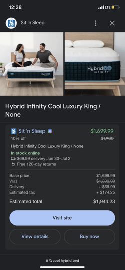 Hybrid Infinity Cool California King Mattress
