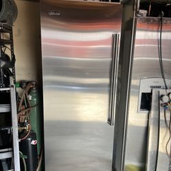 Viking Stainless Steel Refrigerator ( Sold As Pictured
