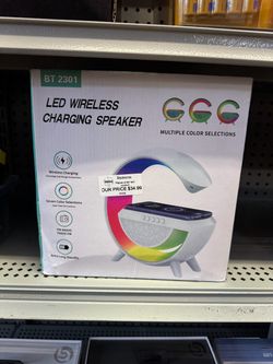 BT 2301 LED Wireless Charging Speaker