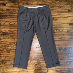 Ralph Lauren Grey Pleated Dress Trouser Pants Size 40x30
