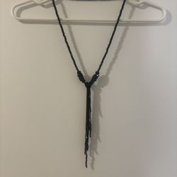 Black Beaded Necklace