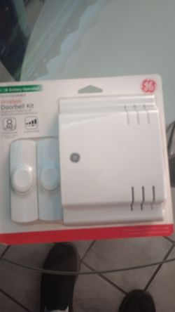 GE Wireless Door Chime - 8 Unique Sounds - Battery Operated - 150ft