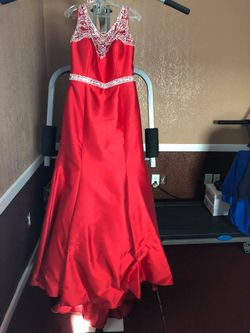 Prom dress, red dress