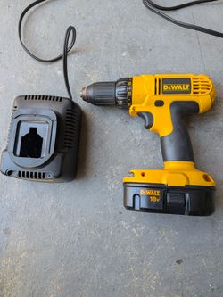 Dewalt Drill + Charger + Battery