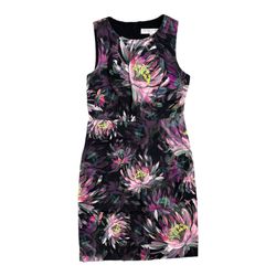 Trina Turk Kurdson Painted Water Lily Faille Sheath Dress 6