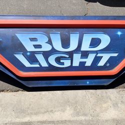 Vintage 80S Bud Light Sign
