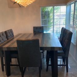 Formal Counter High Dining Set And Living Room 