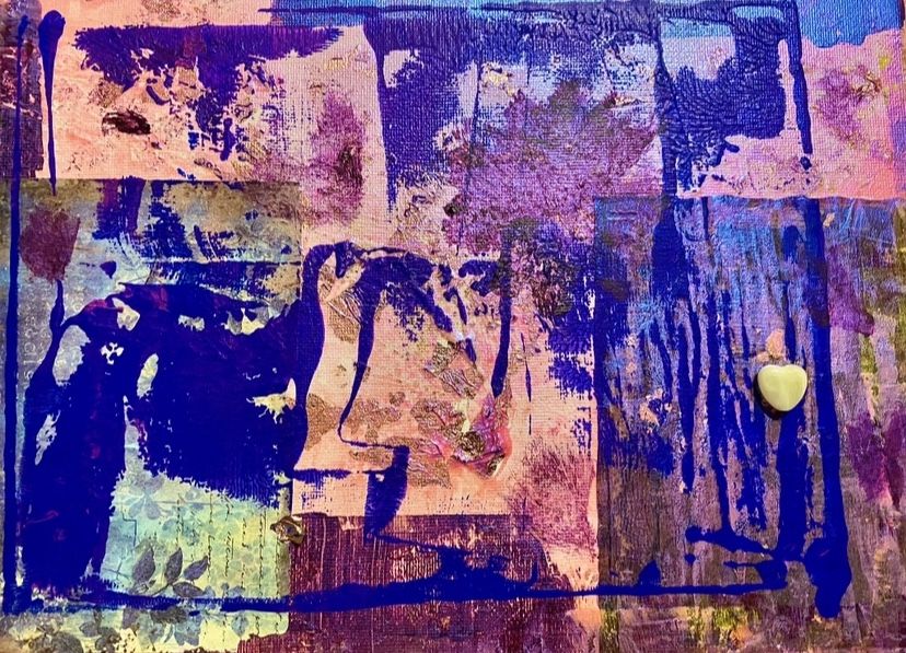 Purple Heaven Painting 9x11