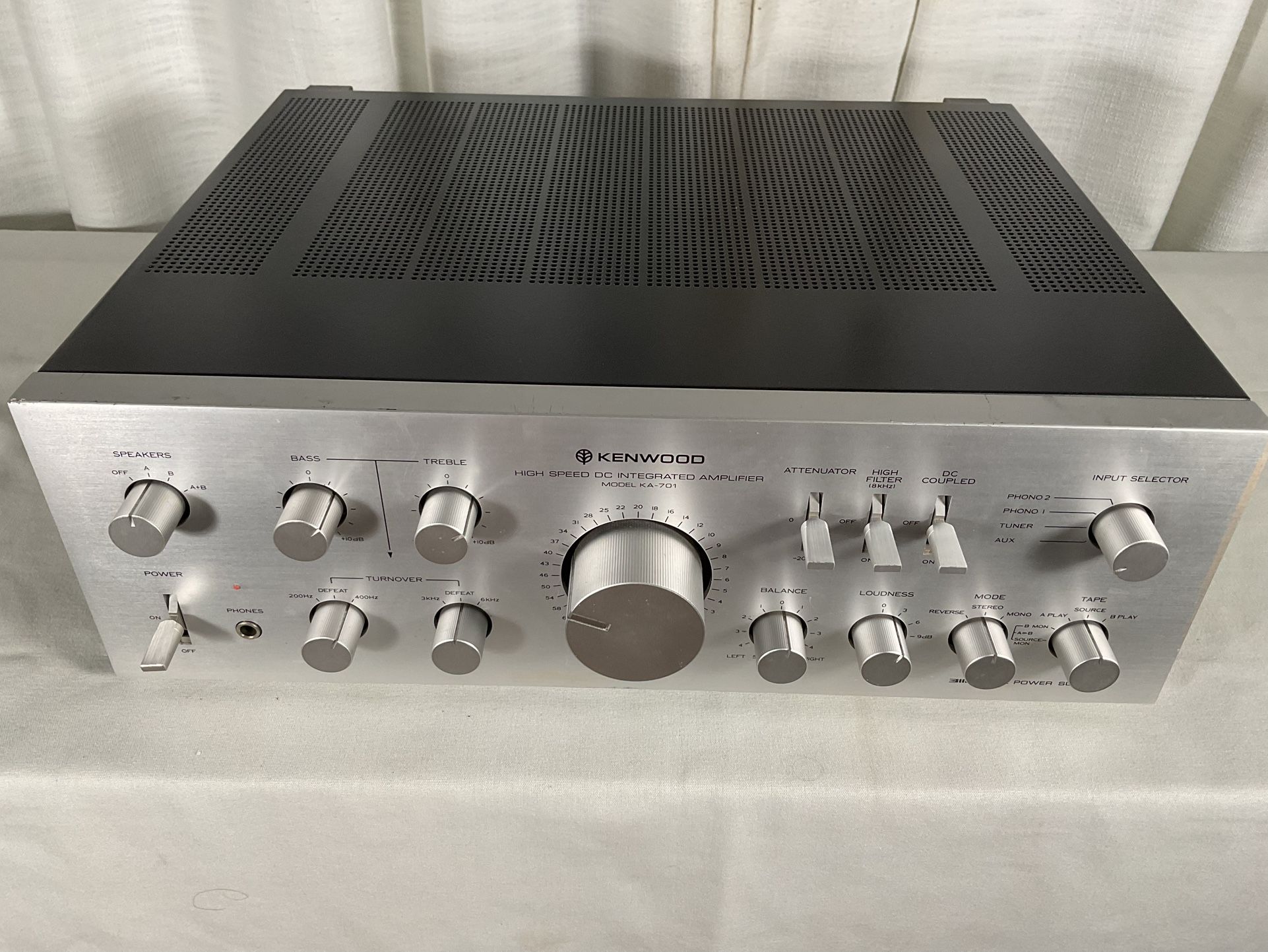 Kenwood ka 701 Integrated Amplifier 80 Watts 1970’s