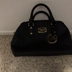 Michael Kors Black Saffiano Leather Satchel