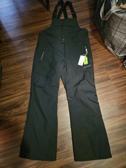 Obermeyer Men's Perseus Bib Pant Black - Size Medium $150