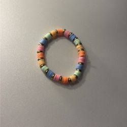 Clay bead bracelet