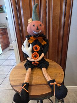 Halloween pumpkin doll