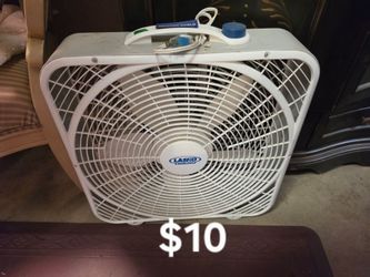 Fans from $10 - $35 ea
Box or oscillating 
Time to cool down