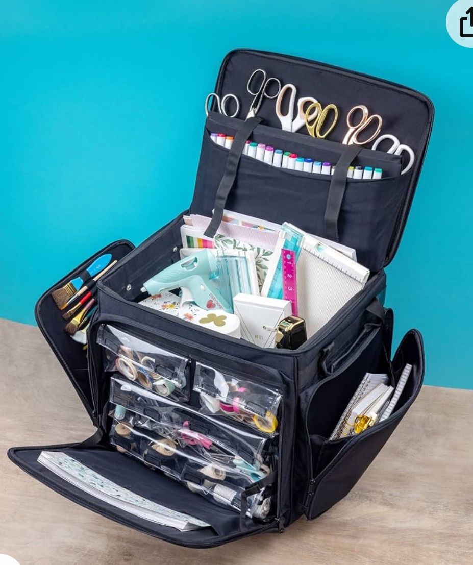 Crop In Style 60001 XXL Rolling Tote, Black