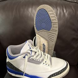 Jordan 3 Racer Blue Size 8.5 Used