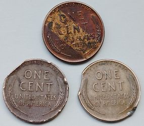 3 Wheat Pennies Lincoln 1 Cent Copper Coins 