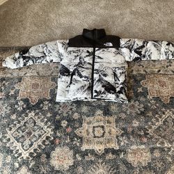 New XL The North Face 1996 Retro Nuptse Mountain Print Jacket