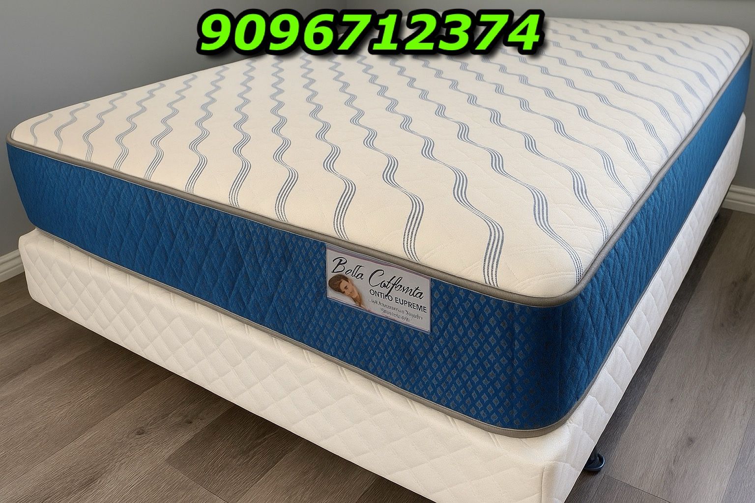 Queen Size Supreme Orthopedic Mattress and Boxspring 