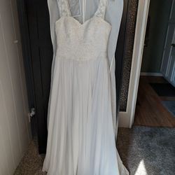 David's Bridal Corset Back Wedding Dress