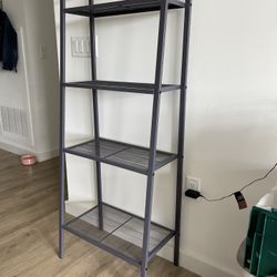Tiered Shelving Storage Unit Metal gray