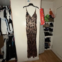Black And Gold Gown
