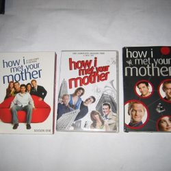 How I Met Your Mother DVD Set Lot Seasons 1 2 3 HIMYM Ted Mosby Barney Stinson