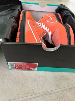 Nike dunks orange lobsters size 9