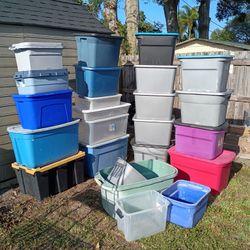 Large & Medium Plastic Containers Package Deal