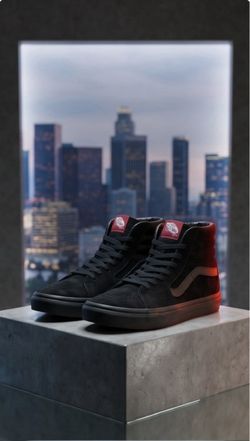 Vans Sk8-Hi 'Black Suede' – Size US 8.5 M
