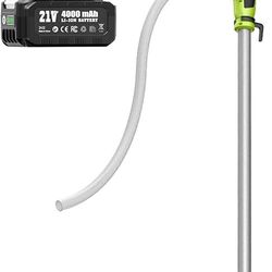 Cordless Stick Water Transfer Pump, 2×4000mAh 21V Rechargeable Battery