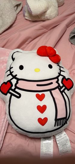 Hello Kitty Snowman Christmas Blanket And Plush