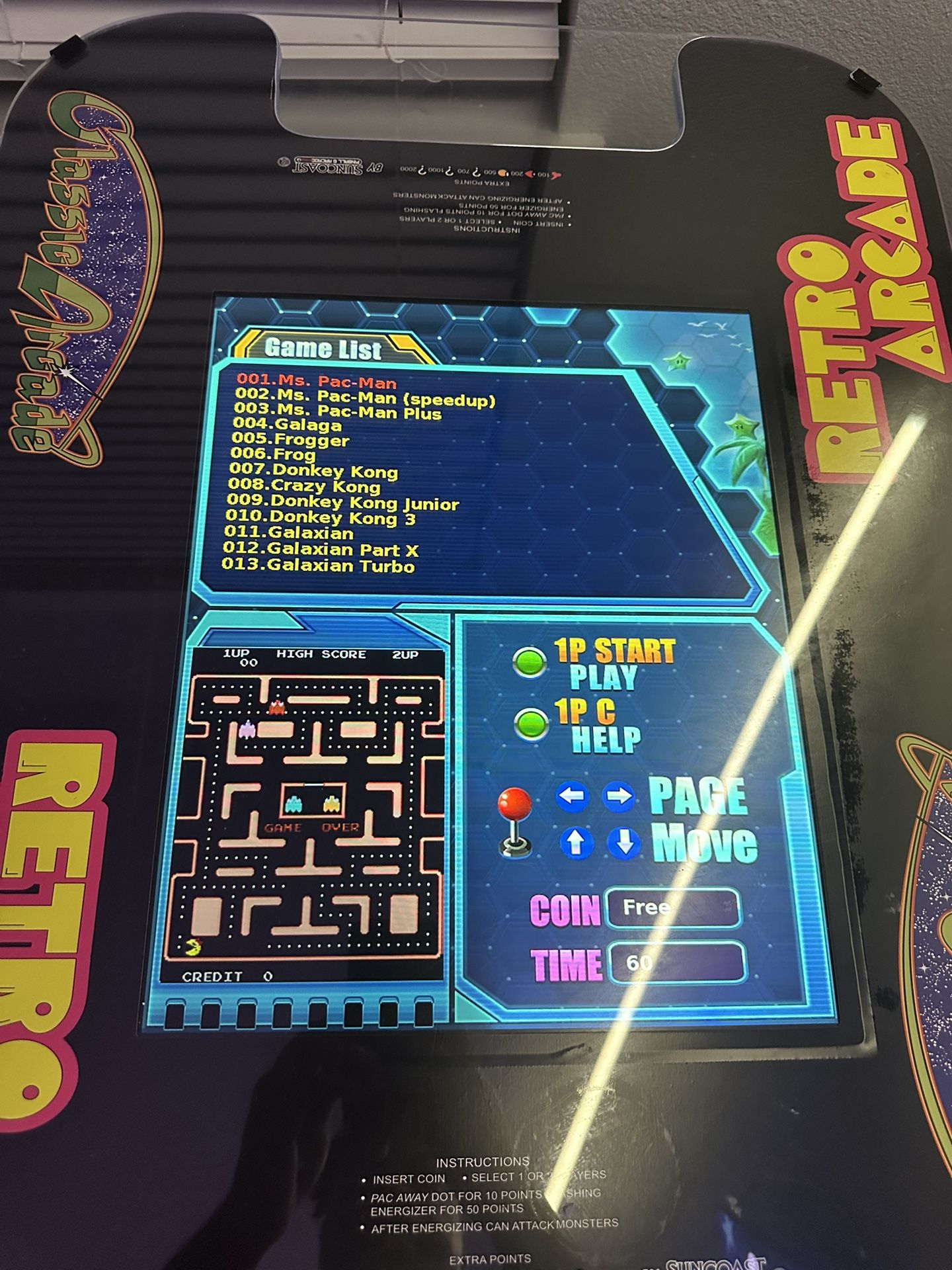 Arcade Machine With Hundreds Of Classic Games