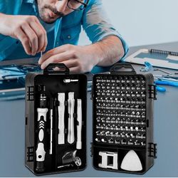 115-Piece Precision Screwdriver Set for Phone, Computer, Watch, Console, Eyeglass Household Home Repair Tool Kit