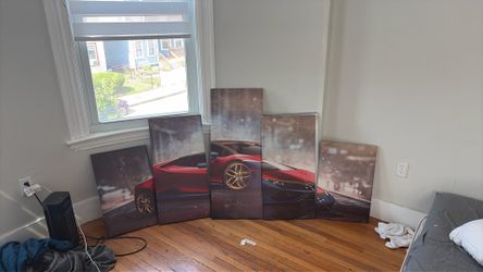 5 piece Lamborghini painting