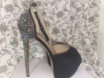 Black / Gem stiletto Hills