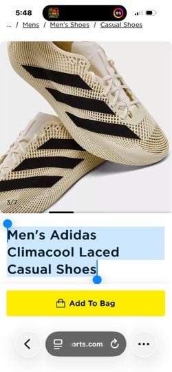 Men's Adidas Climacool Laced Casual Shoes
