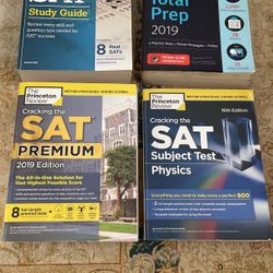 Sat Premium + Sat Total Prep + Official Sat Study Guide + Sat Subject Test Physic