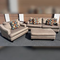 Sofa, Loveseat, & Ottoman Set