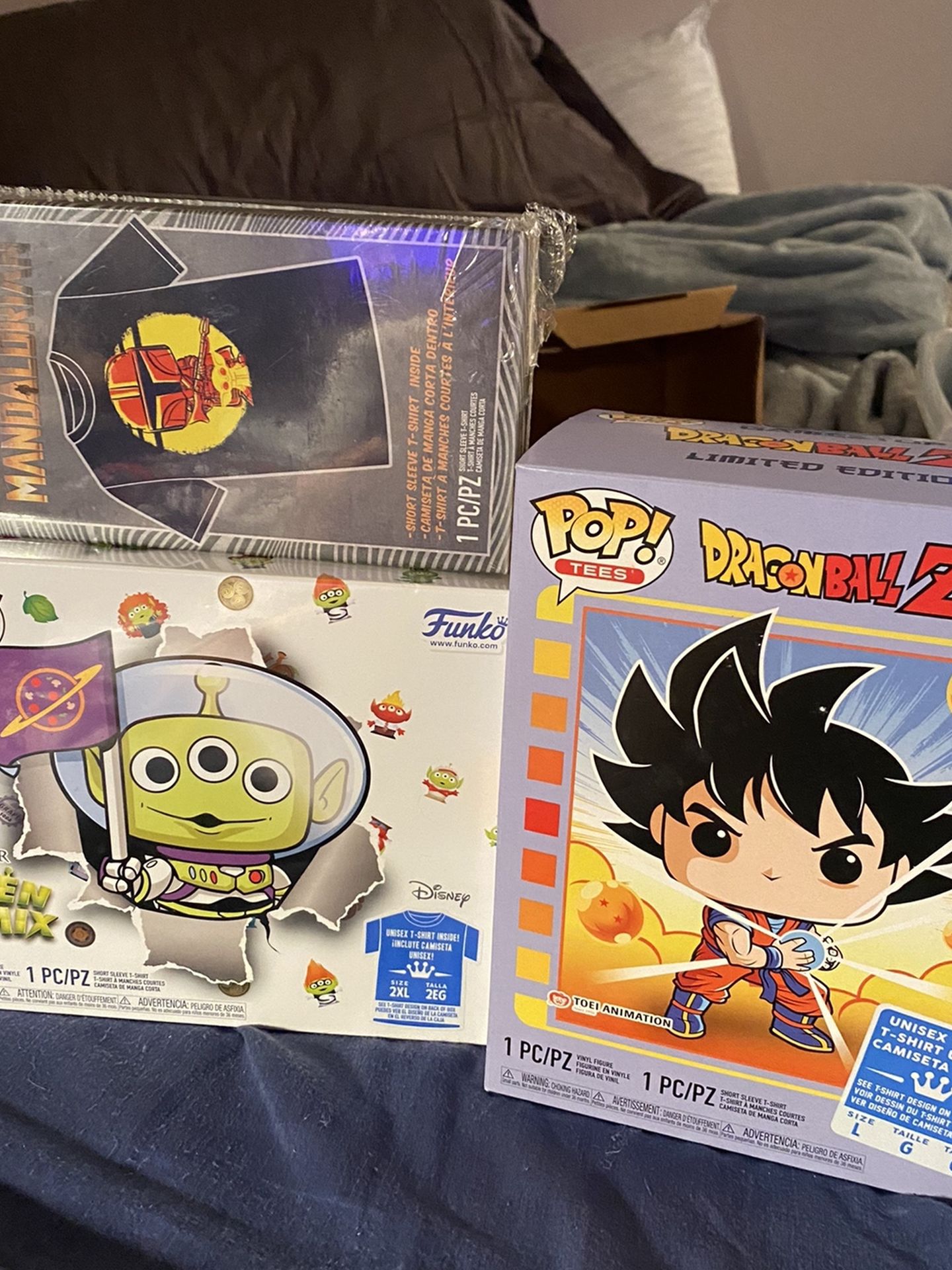 Funko Pop And Tee Boxes Lot Unopened