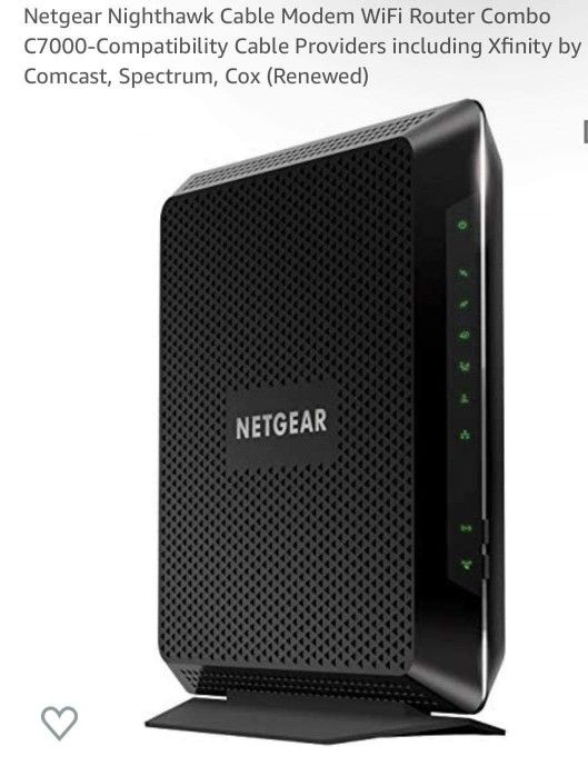 Netgear Nighthawk Cable Modem Wifi Router