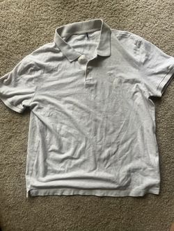 Men’s Light Gray Polo Shirt – Size Large