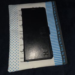 Black Note 8 Phone Case/Wallet