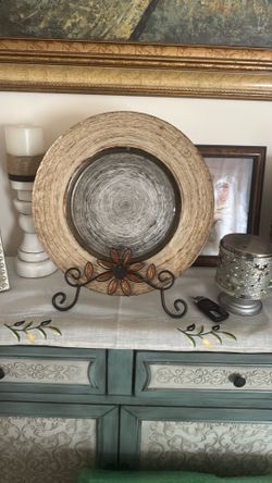 Gold Plate with stand